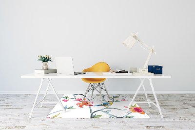 Tapete para cadeira de escritório Flores