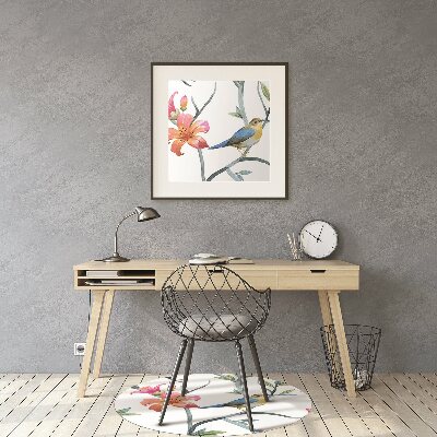 Tapete para cadeira de escritório Flores