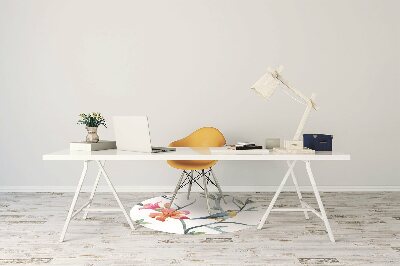 Tapete para cadeira de escritório Flores