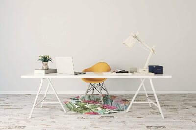 Tapete para cadeira de escritório Flores de cacto