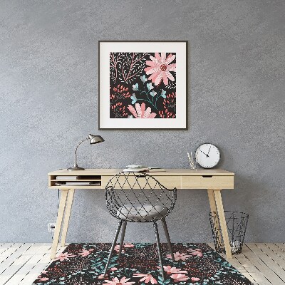 Tapete para escritório Flores vintage