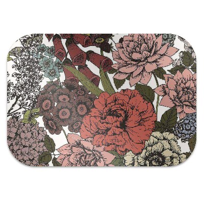 Tapete para cadeira de escritório Flores de outono