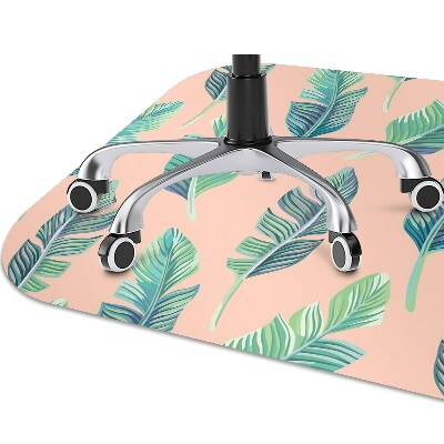 Tapete para cadeira de escritório Folhas de pêssego