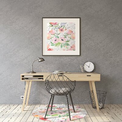Tapete escritório Flores em tons pastel