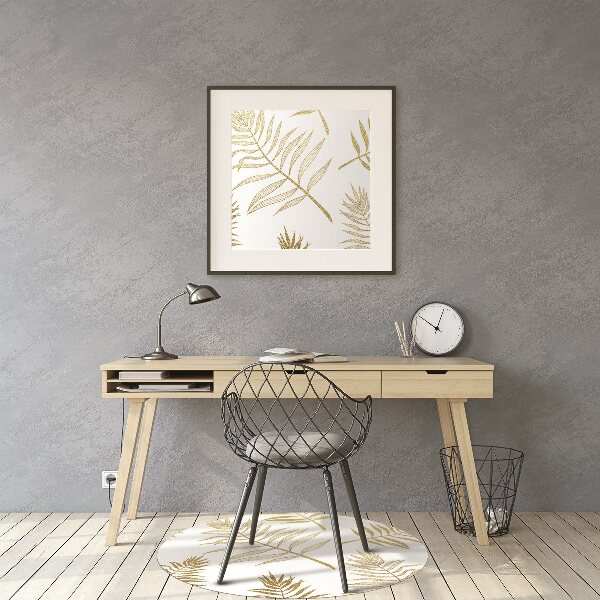 Tapete para cadeira de escritório Folhas de palmeira