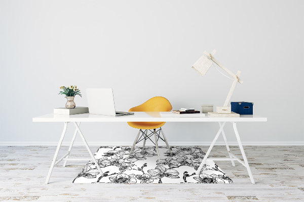 Tapete para cadeira de escritório Orquídeas