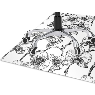 Tapete para cadeira de escritório Orquídeas