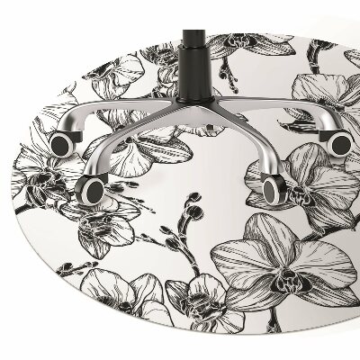 Tapete para cadeira de escritório Orquídeas
