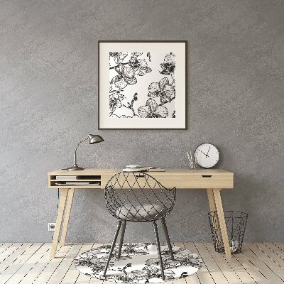 Tapete para cadeira de escritório Orquídeas