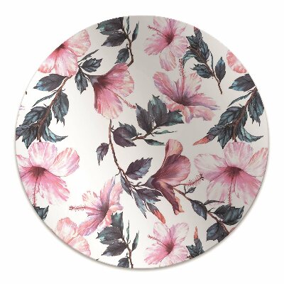 Tapete para cadeira de escritório Flores de hibisco