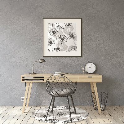 Tapete para escritório Flores Glamour