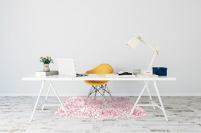 Tapete para cadeira de escritório Rabiscos de rosas