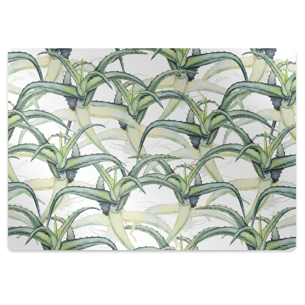 Tapete para cadeira de escritório Pintura de aloe vera