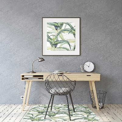Tapete para cadeira de escritório Pintura de aloe vera