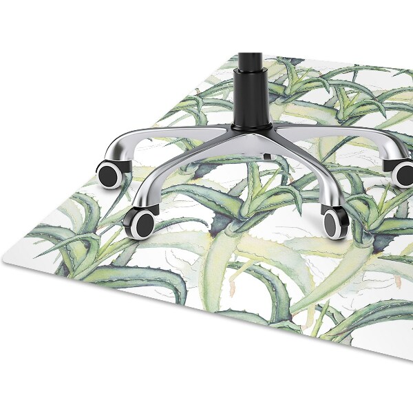Tapete para cadeira de escritório Pintura de aloe vera