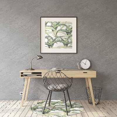 Tapete para cadeira de escritório Pintura de aloe vera