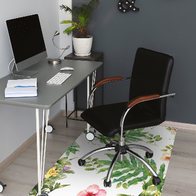 Tapete escritório Folhas e flores