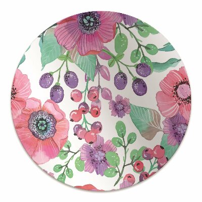 Tapete para escritório Flores e frutos silvestres