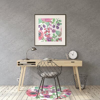 Tapete para escritório Flores e frutos silvestres