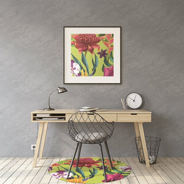 Tapete para cadeira de escritório Jardim Pintado