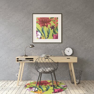 Tapete para cadeira de escritório Jardim Pintado