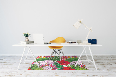 Tapete para cadeira de escritório Flores coloridas