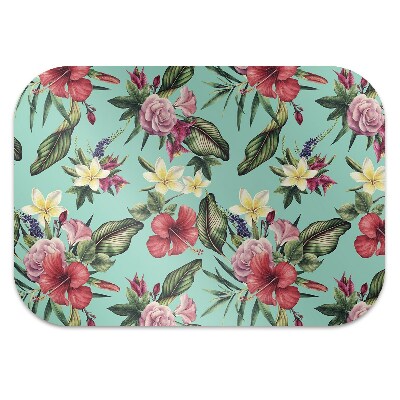 Tapete para cadeira de escritório Folhas e flores