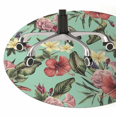Tapete para cadeira de escritório Folhas e flores