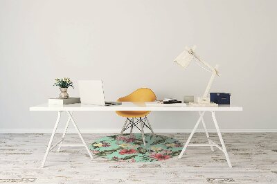 Tapete para cadeira de escritório Folhas e flores