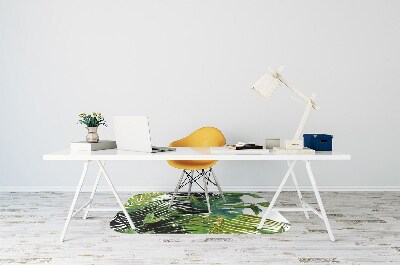 Tapete para cadeira de escritório Folhas tropicais