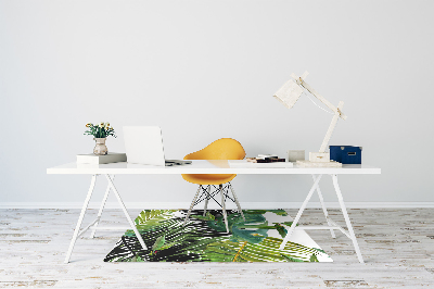 Tapete para cadeira de escritório Folhas tropicais