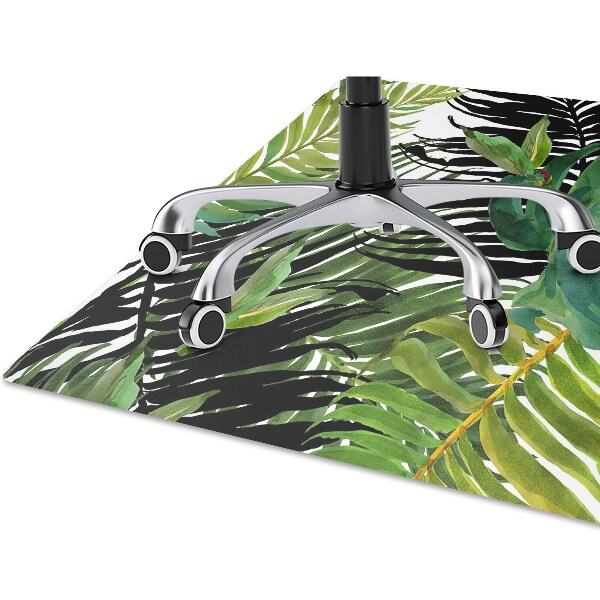 Tapete para cadeira de escritório Folhas tropicais