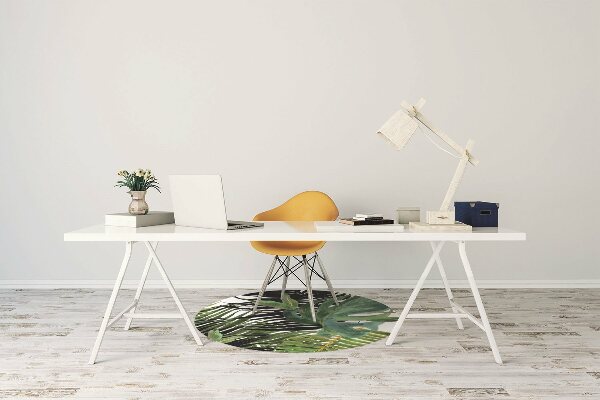 Tapete para cadeira de escritório Folhas tropicais