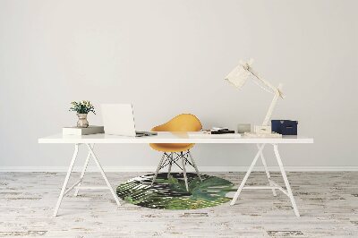 Tapete para cadeira de escritório Folhas tropicais