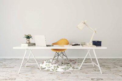 Tapete para escritório Frutas vermelhas e flores