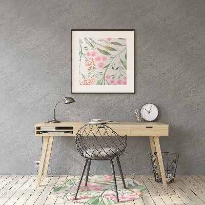 Tapete para cadeira de escritório Folhas de Rowan