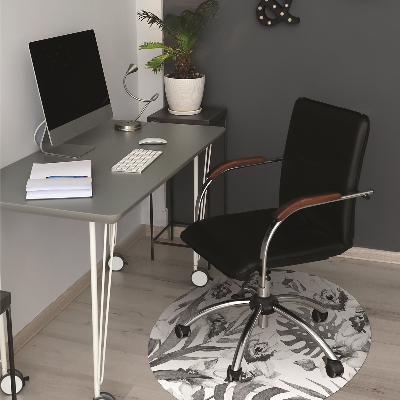 Tapete para cadeira de escritório Folhas e flores