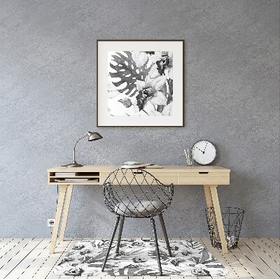Tapete para cadeira de escritório Folhas e flores
