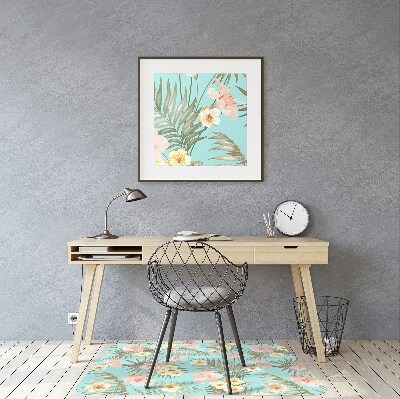 Tapete para escritório Flores em tons pastel