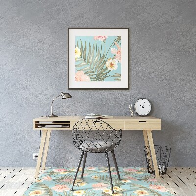 Tapete para escritório Flores em tons pastel