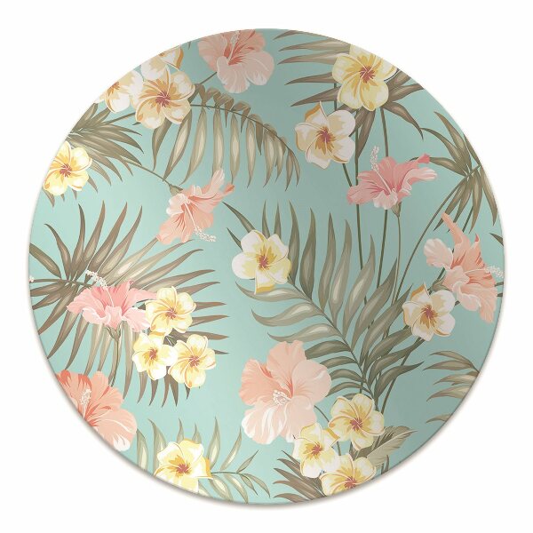 Tapete para escritório Flores em tons pastel