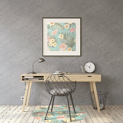 Tapete para escritório Flores em tons pastel