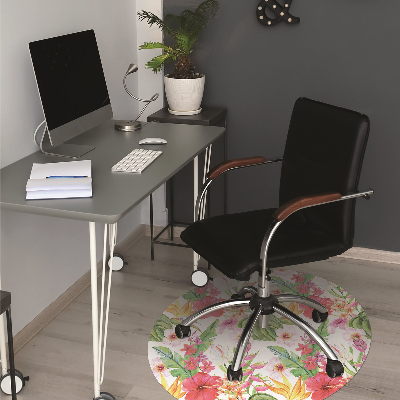 Tapete escritório Hibisco exótico
