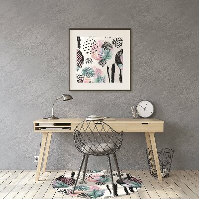 Tapete para cadeira de escritório Selva abstrata