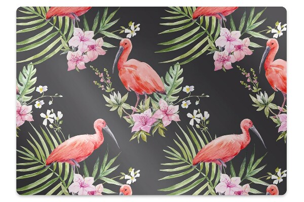 Tapete para escritório Flamingo preto