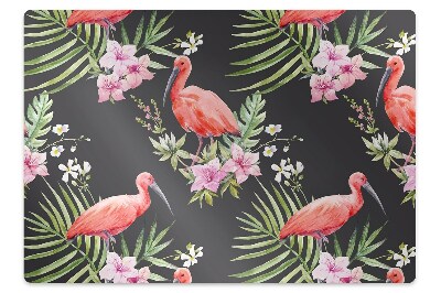 Tapete para escritório Flamingo preto