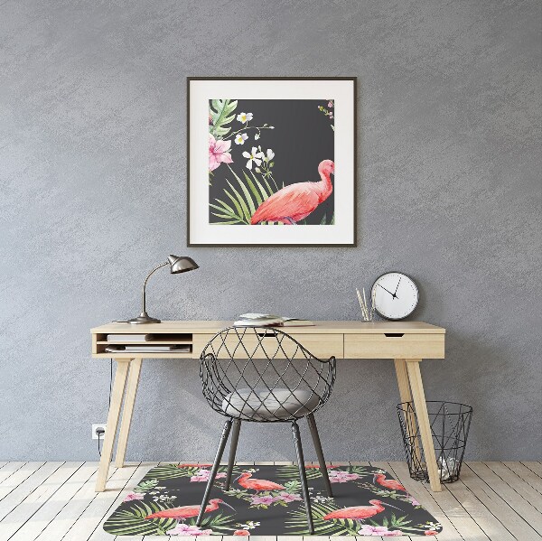 Tapete para escritório Flamingo preto