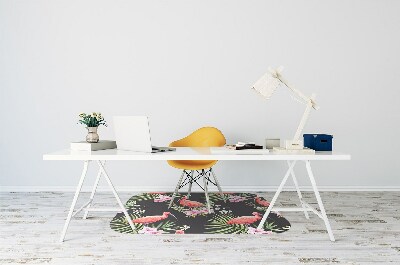 Tapete para escritório Flamingo preto