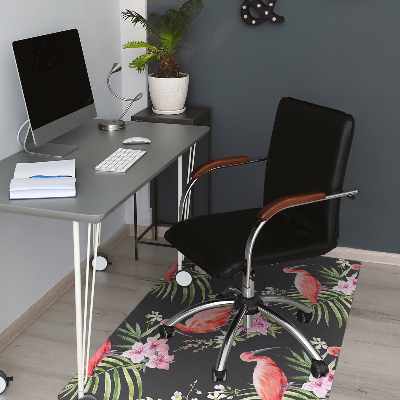Tapete para escritório Flamingo preto