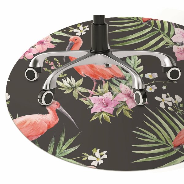 Tapete para escritório Flamingo preto